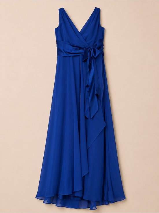 Dresses & Skirts - *NWOT* Chaps Royal Blue Chiffon Maxi Dress – Size 6